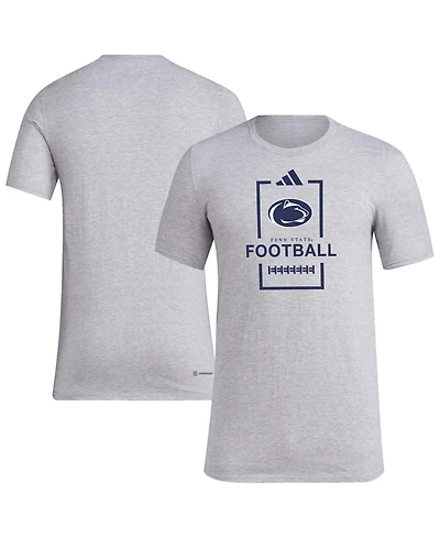 Adidas Men's Gray Penn State Nittany Lions Football Polyester T-Shirt