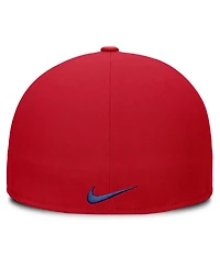 Nike Men's Red Texas Rangers Wordmark Dri-fit Round Bill True Fitted Hat