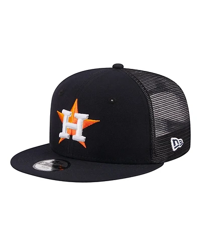 New Era Big Boys and Girls Navy Houston Astros 9FIFTY Trucker Snapback Hat