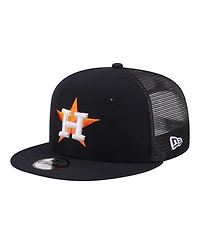 New Era Big Boys and Girls Navy Houston Astros 9FIFTY Trucker Snapback Hat