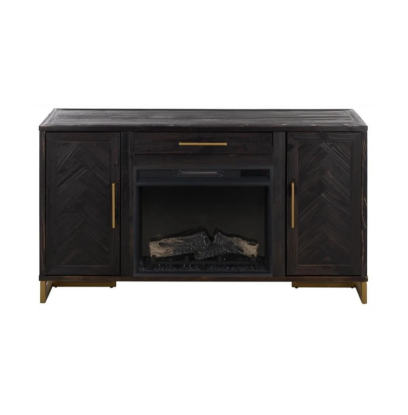 Augusta Home Goram 2 Cabinet 1 Drawer Fir Fireplace