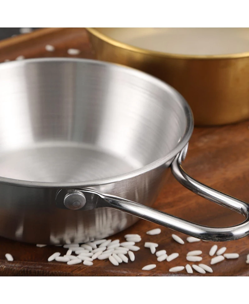 Piscifun 4 Pack 20 Oz Stainless Steel Makgeolli Bowl With Handle Camping Outdoor Cup