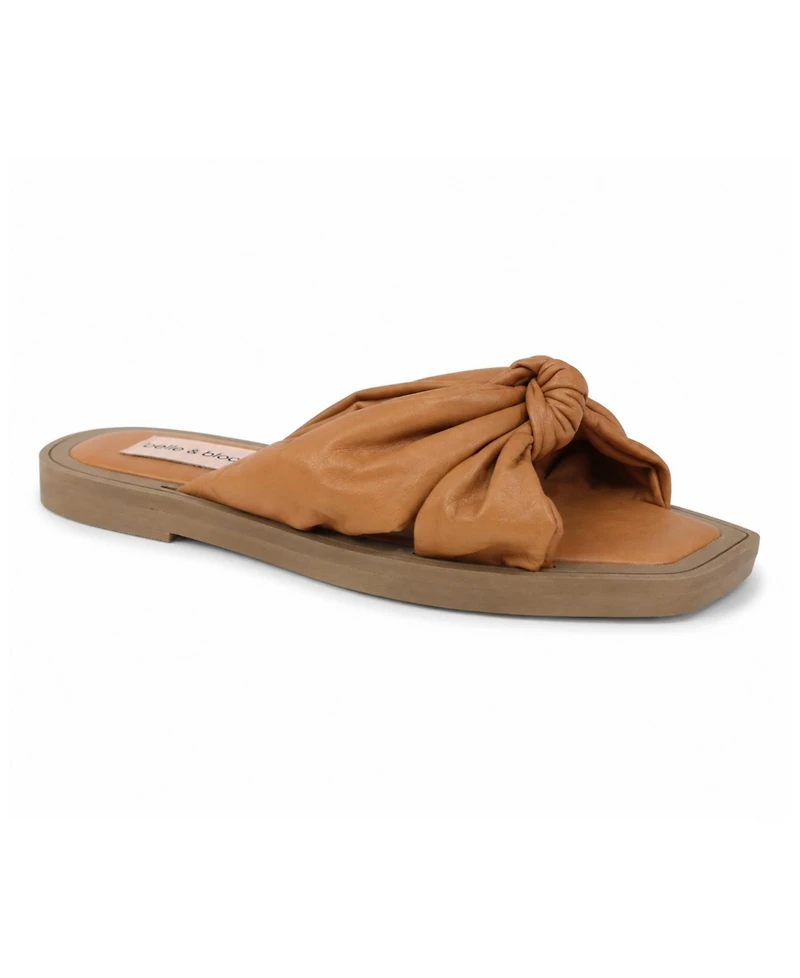 Belle & Bloom Women's You and I Knot Detail Slides