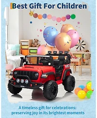 homfan 2-Seat Ride-On Car with Remote Control, Ages 3+