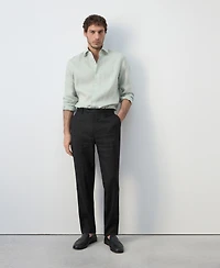 Mango Men's Linen Slim-Fit Shirt