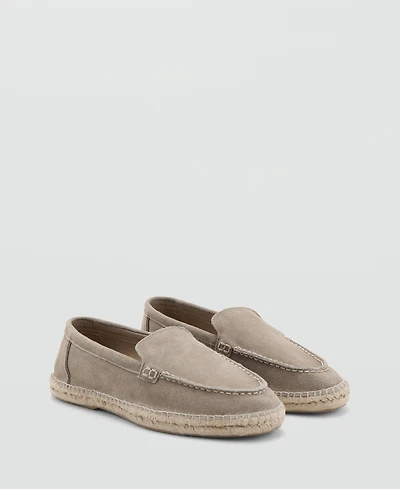 Mango Men's Jute Leather Shoes