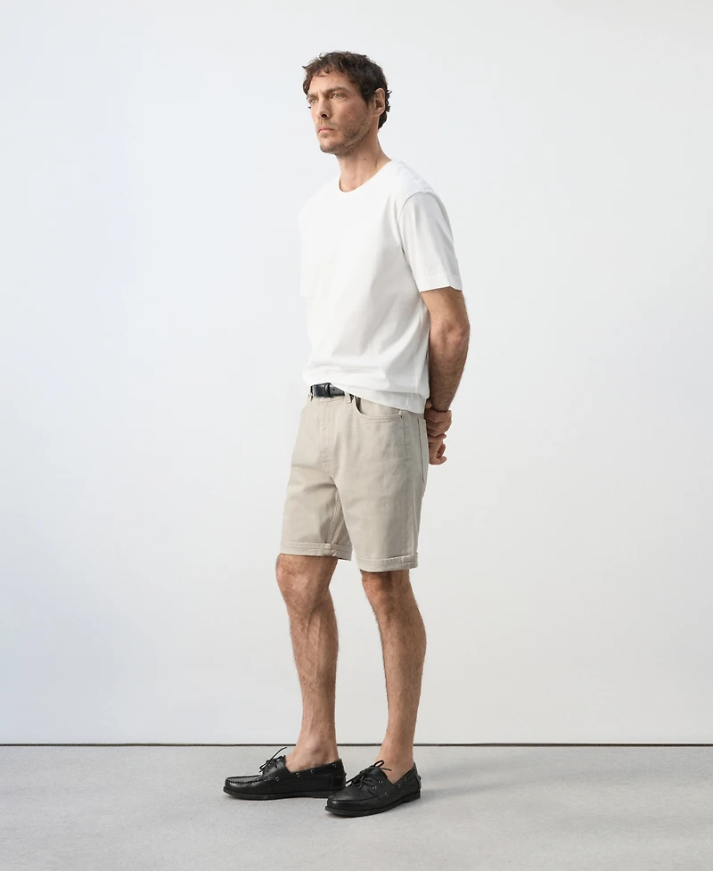 Mango Men's Slim-Fit Denim 9.45" Bermuda Shorts
