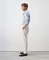 Mango Men's Slim-Fit Lyocell-Linen-Blend Suit Pants