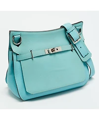 Pre-Owned Hermes Jypsiere Atoll Swift Clemence Leather Shoulder