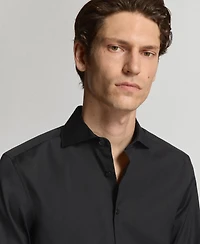 Mango Men's Slim-Fit Cotton Poplin Dress Shirt