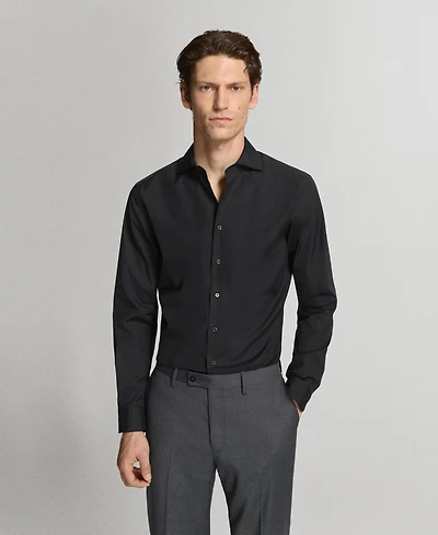Mango Men's Slim-Fit Cotton Poplin Dress Shirt