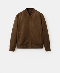 Mango Men's Suede-Effect Bomber Jacket