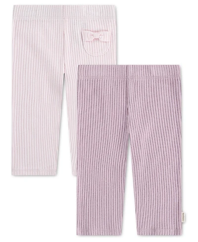 Huggies Baby Girls' Babywear Rib-Knit Pants, 2-Pack