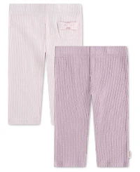 Huggies Baby Girls' Babywear Rib-Knit Pants, 2-Pack