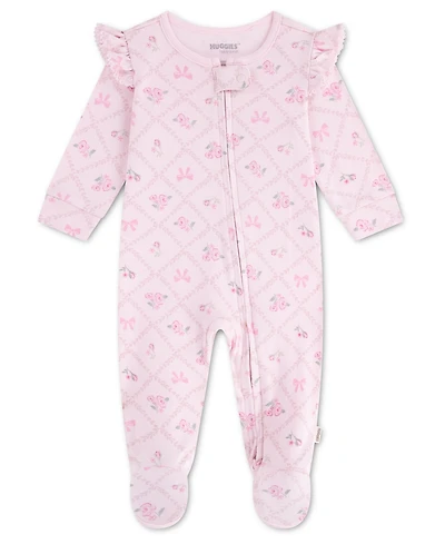 Huggies Baby Girls' Babywear Long-Sleeve Footed Coverall