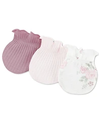Huggies Baby Girls' Babywear Mittens, 3-Pack