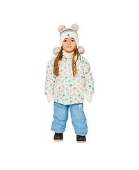 Deux par Toddler Girls ( 2T 3T ) Two Piece Snowsuit with Floral Print