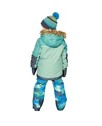 Deux par Toddler Boys Two Piece Play Snowsuit and Colorblock with Camouflage Pants 2T-5T