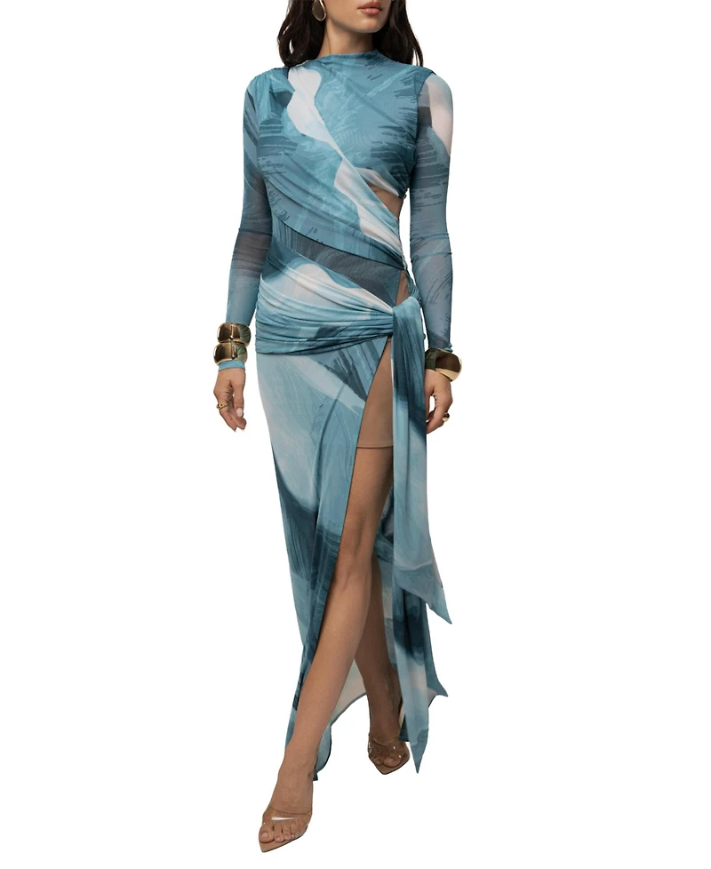 Jluxlabel Women's Heatwave Mesh Maxi Dress