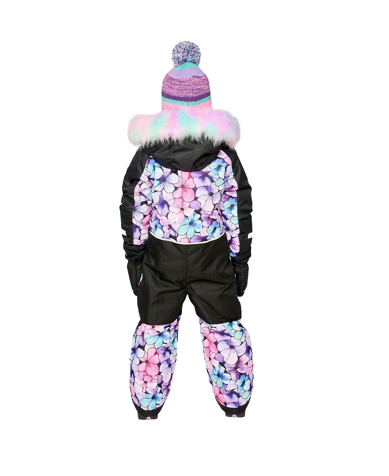 Deux par Toddler Girl ( 2T To 5T ) One Piece Play Snowsuit Floral Print