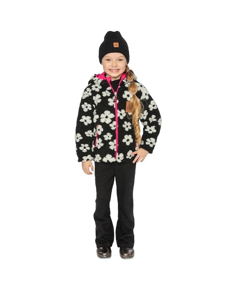 Deux par Deux Toddler Girls (2T - 5T) Reversible Mid-Season Jacket