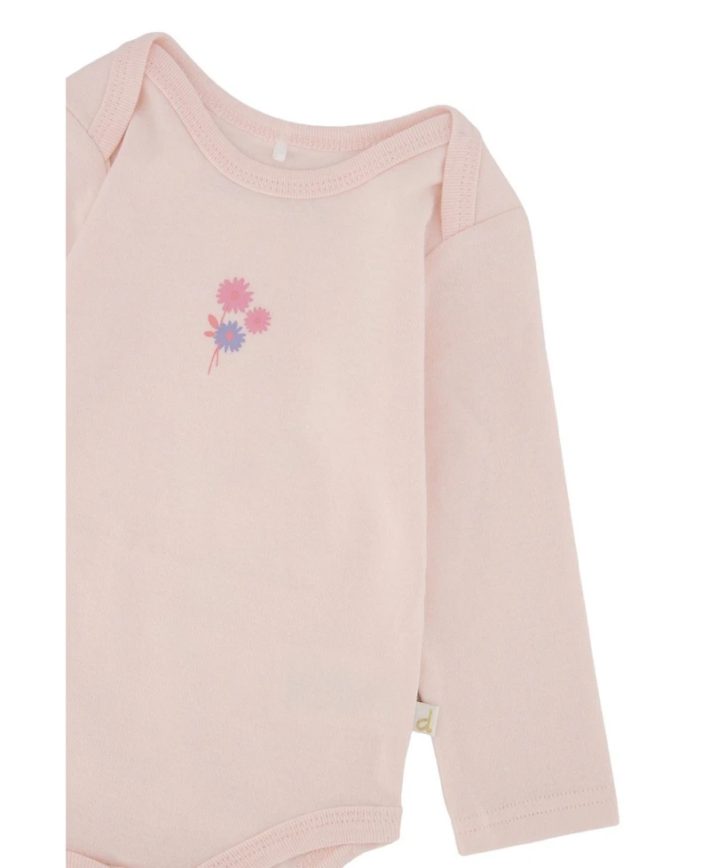 Deux par Baby Girl(3-24months) Cotton Onesie Very Pale