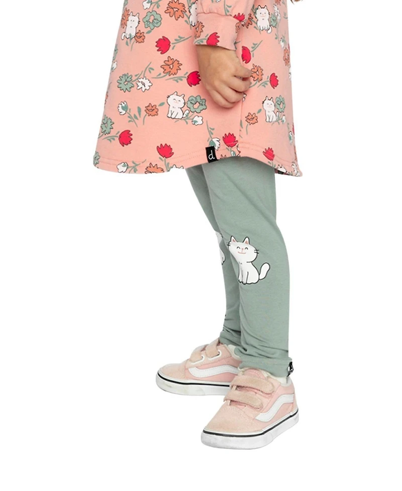 Deux par Deux Baby Girls (12m-24m)Cotton Leggings Sage
