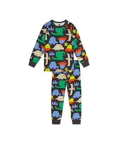 Deux par Deux Toddler Boy (2T - 5T) Cotton Two-Piece Pajama Set