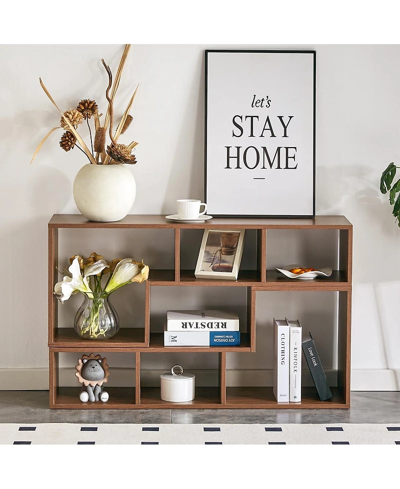Streamdale Furniture 2-Piece Modular Cube Tv Stand and Media Console 55.1'' x 11.8'' x 17.1