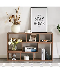 Streamdale Furniture 2-Piece Modular Cube Tv Stand and Media Console 55.1'' x 11.8'' x 17.1