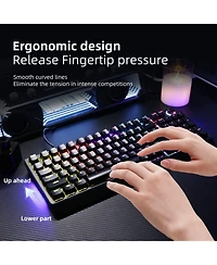 Lisen KL98 Wired 98-Key Compact Hot-Swappable Mechanical Gaming Keyboard