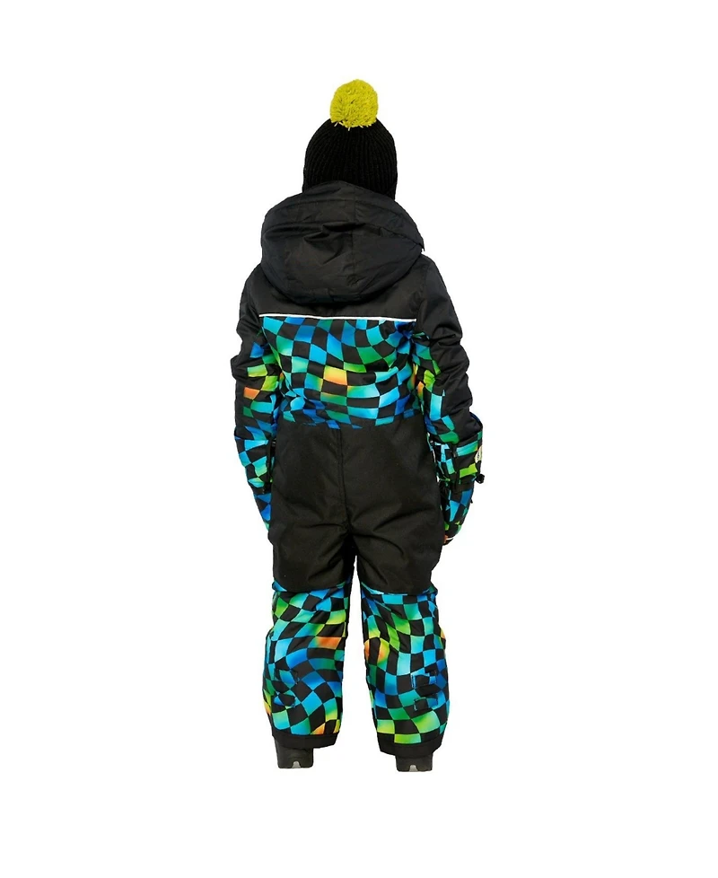 Deux par Little and Big Boy ( 6 to 14 ) One Piece Play Snowsuit Checkered Print
