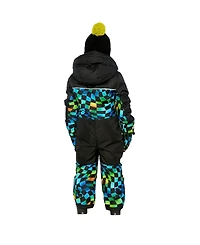 Deux par Little and Big Boy ( 6 to 14 ) One Piece Play Snowsuit Checkered Print