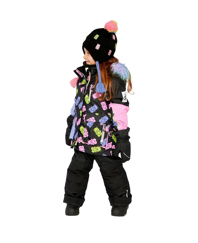 Deux par Little and Big Girl (6-14) Two Piece Play Snowsuit Gummy Bear Print