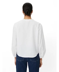 Masai Copenhagen Women's MaIsendre Ruffle Neck Blouse