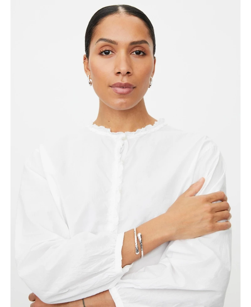 Masai Copenhagen Women's MaIsendre Ruffle Neck Blouse