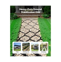 Sugift Gravel Grid 4 in Depth Geo Grids for Driveway