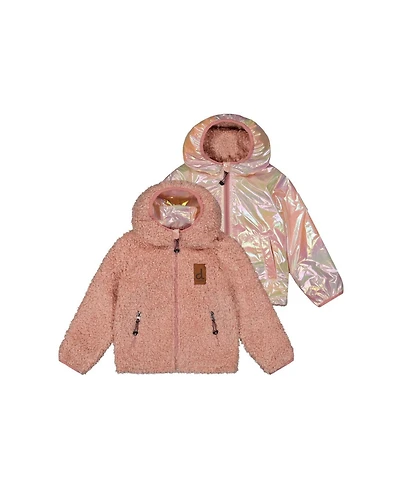 Deux par Toddler Girl(2T-5T) Reversible Mid-Season Jacket