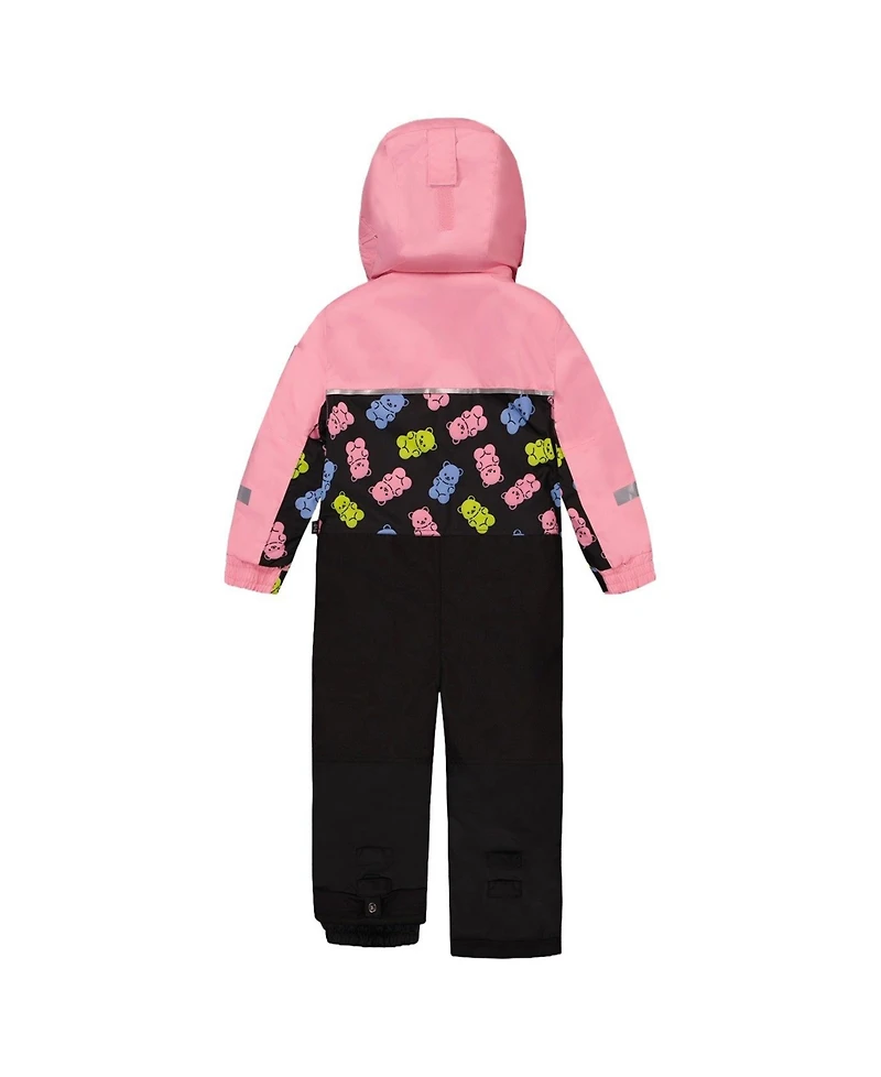 Deux par Toddler Girls (2-5)One Piece Play Snowsuit Gummy Bear Print