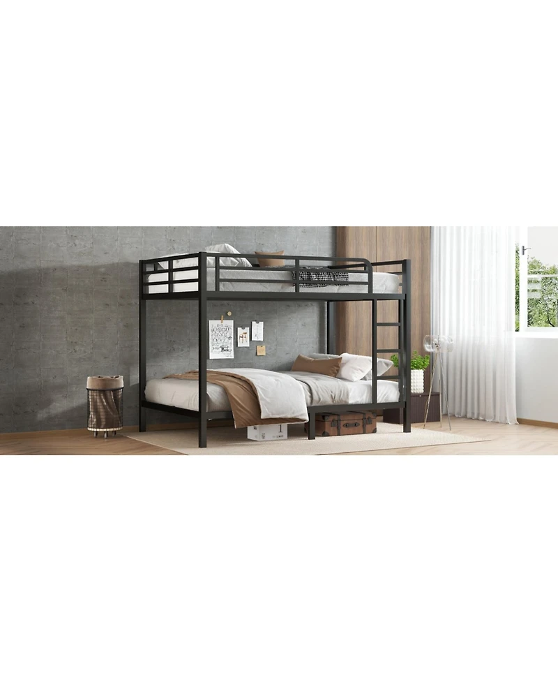Streamdale Furniture Metal Full Xl over Full Xl Bunk Bed