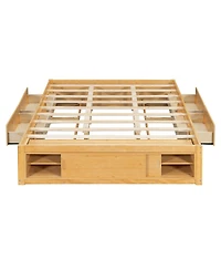 Streamdale Furniture Platform Bed With 4 Drawers, Footboard Storage, No Headboard