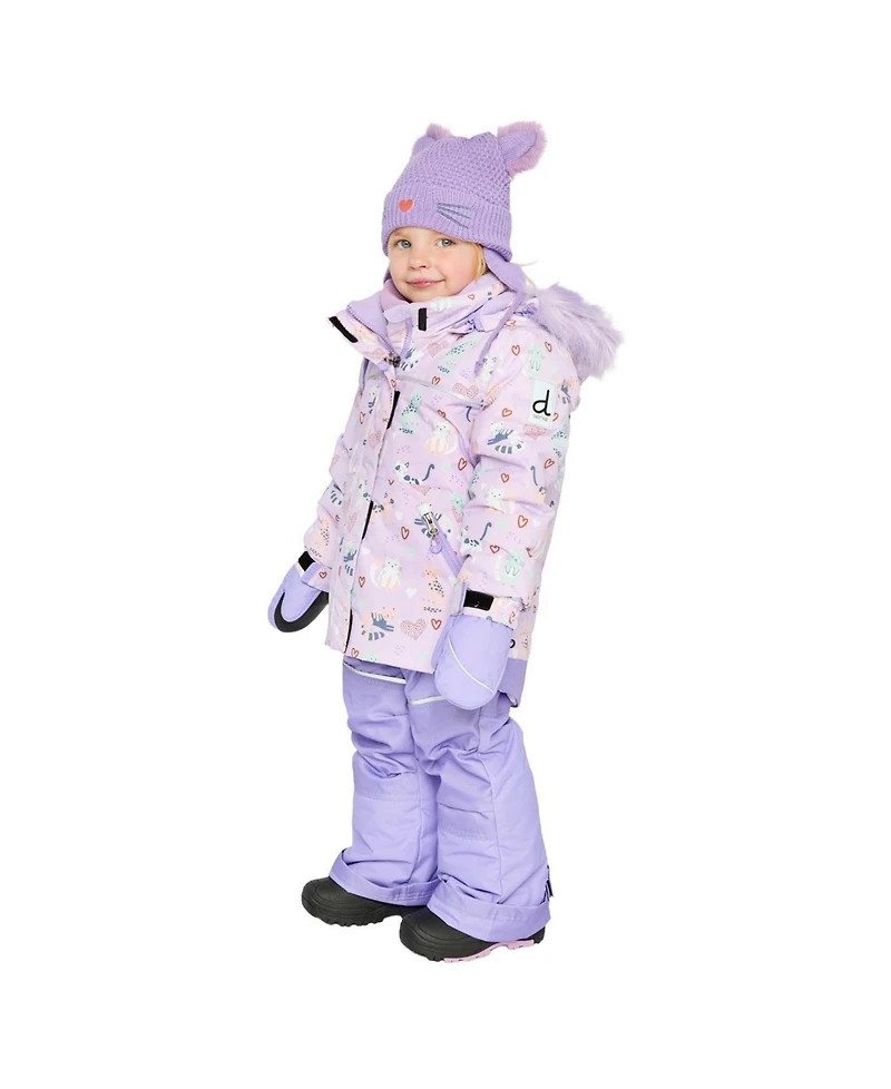 Deux par Little Girls Kids&baby(6-8)Little Two Piece Discover Snowsuit Printed Cats