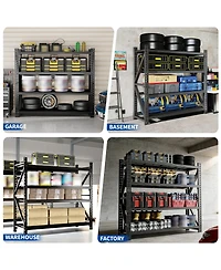 Boyel Living Heavy Duty Storage Rack 6000lb Capacity 4 Shelf Adjustable Steel