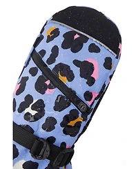 Deux par Deux Little and Big Girl (6-16) Leopard Print Teknik Winter Mittens