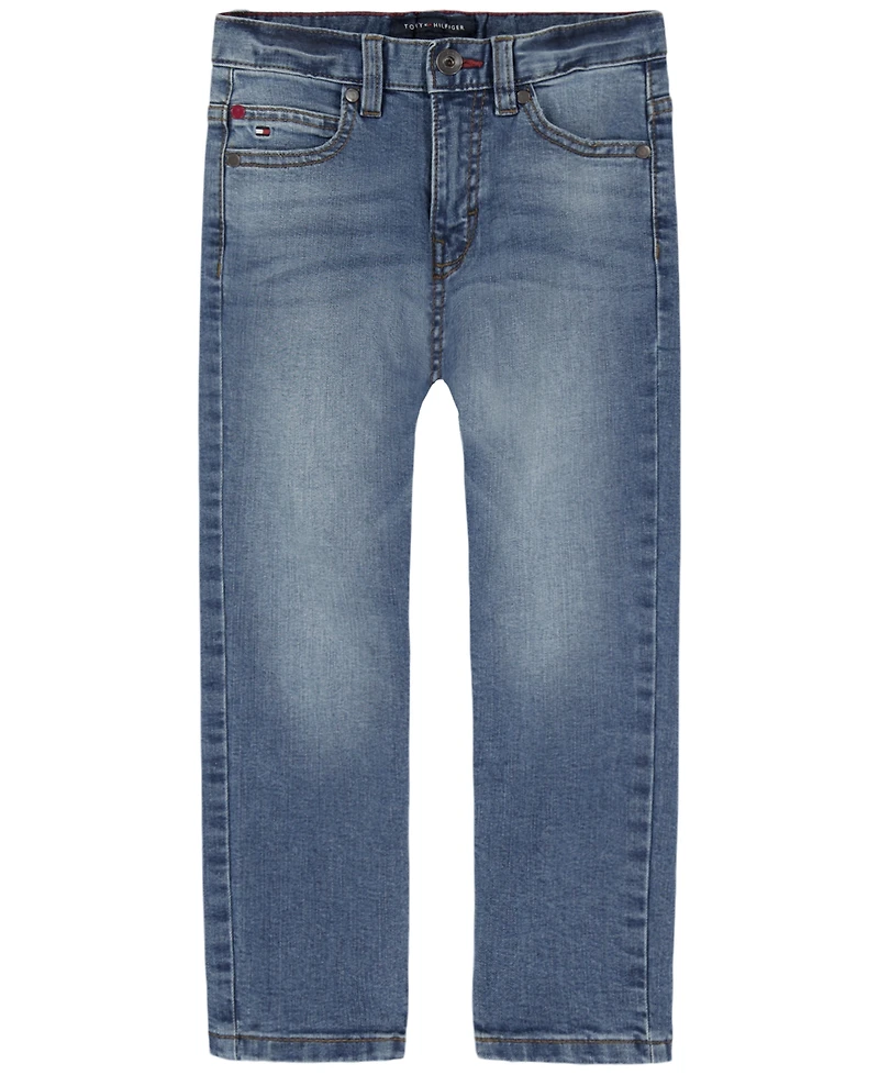 Tommy Hilfiger Toddler and Little Boys Regular-Fit Blue Stone Jeans