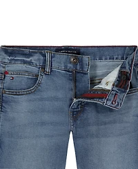 Tommy Hilfiger Big Boys Straight-Fit Stone Blue Jeans
