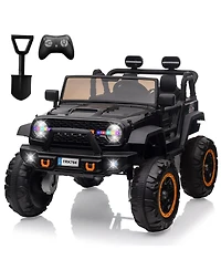 homfan 24v 2 Seater Electric Ride On Truck, 4 Wheel Battery Powered Car Toy with Remote Control for Boys and Girls Ages 3 to 8