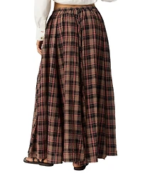 Free People Women's A-Line Pleated Maxi Skirt