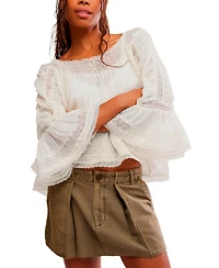 Free People Women's Utility A-Line Mini Skirt
