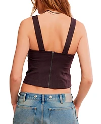 Free People Women's Corset-Style Sleeveless Top